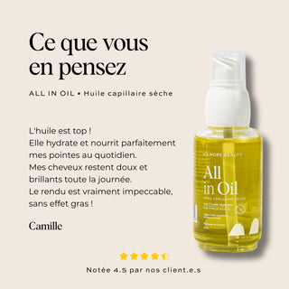 All in Oil • Huile capillaire sèche